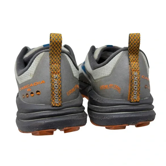 Brooks Cascadia 16 Trail Running Shoes Gray Orange Men\'s Size 11.5 Brooks Men main image 3